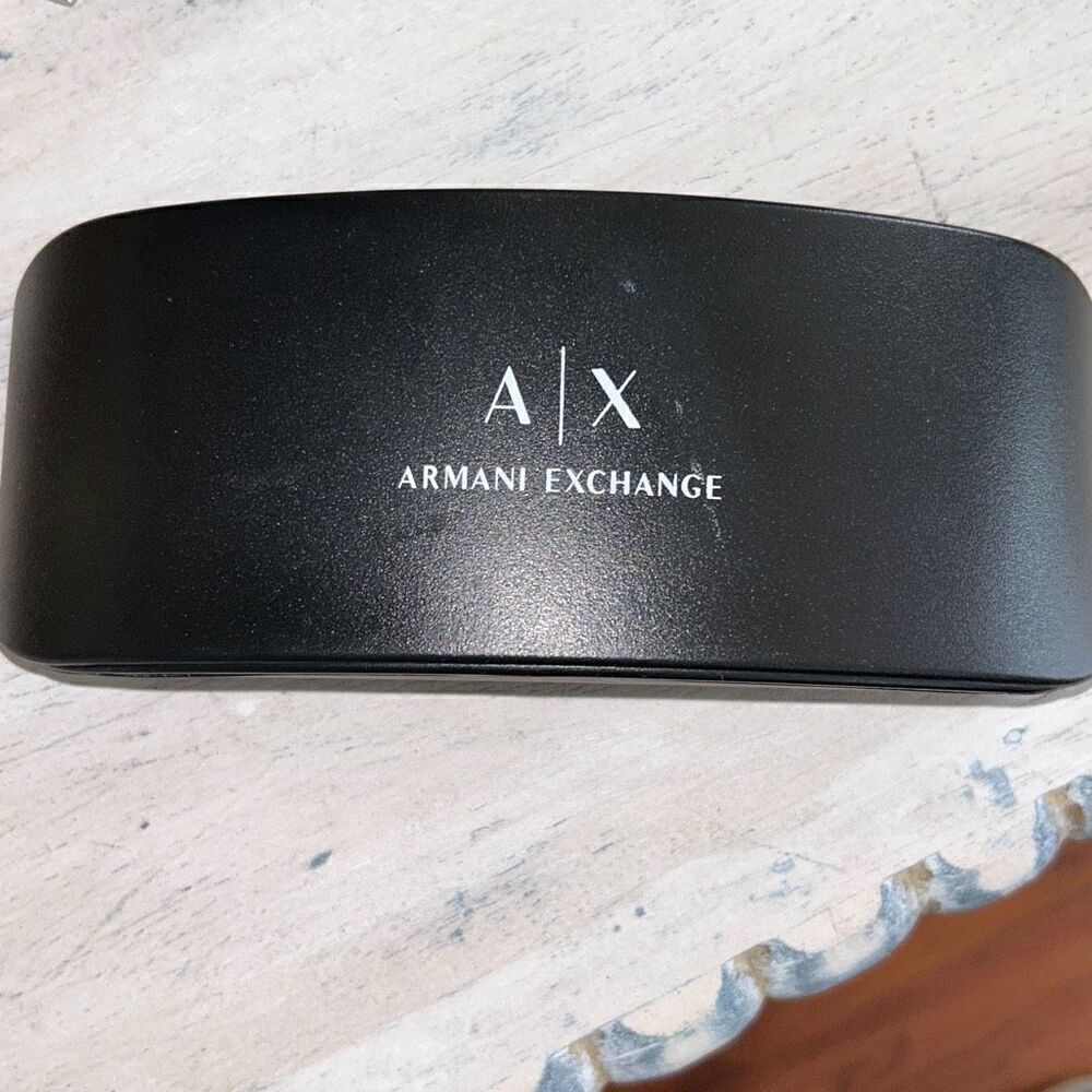 Armani exchange black Hard Sunglass case.